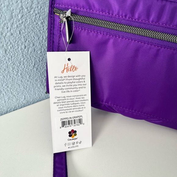 Lug Zeppelin 2 RFID Wristlet Wallet Grape Purple NWT - Picture 5 of 5
